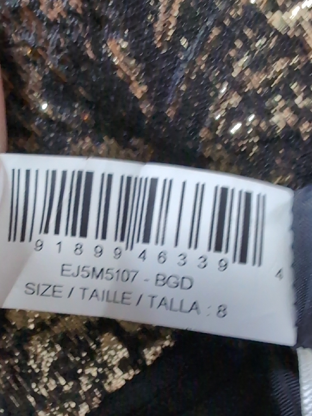 Eliza J Long Sleeve Mixed Media Fit & Flare Dress....Size 8 - Picture 7 of 8